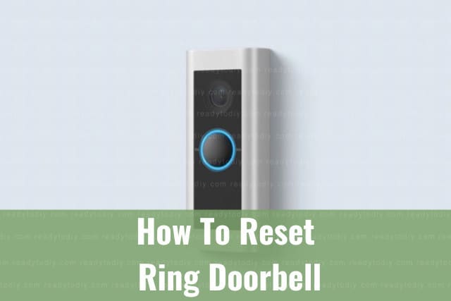 White modern ring doorbell camera