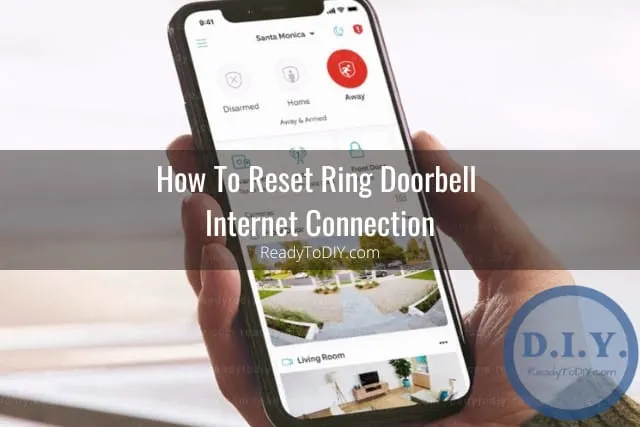 White modern ring doorbell camera