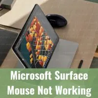 Black microsoft surface on the table