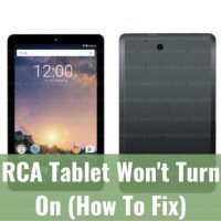 Tablet PCs front and back views