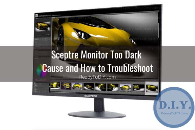 Black modern monitor on the desk