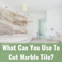 Marble tile in the bathroom