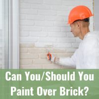 Man painting the bricks