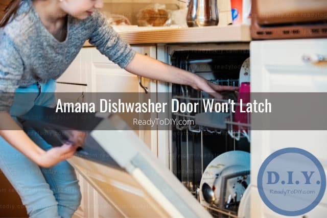 Opening the dishwasher door