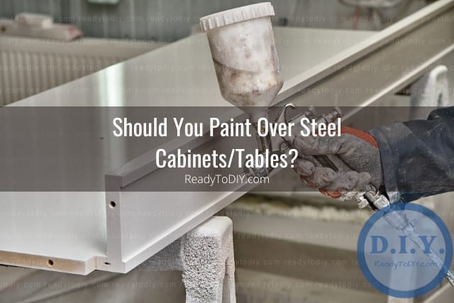 Painting the steel cabinet