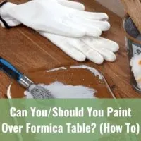 Painting supplies on a table