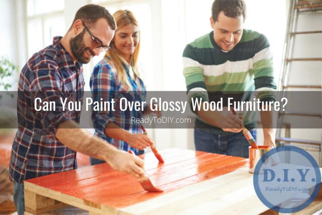 Painting the wood furniture