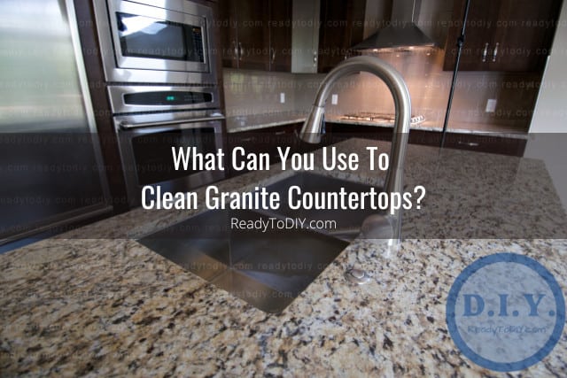 Cleaning the granite countertops