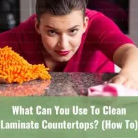 Cleaning the laminate countertops