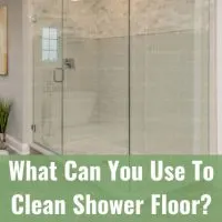 Cleaning the shower floor