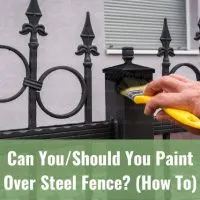Painting the steel fence