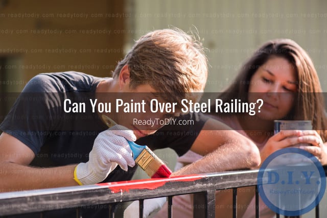 Painting the steel fence