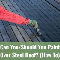 Painting the steel roof
