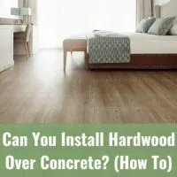 Modern hardwood flooring in the bedroom