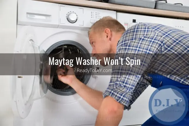 Man fixing the washer