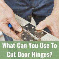Fixing the door hinges