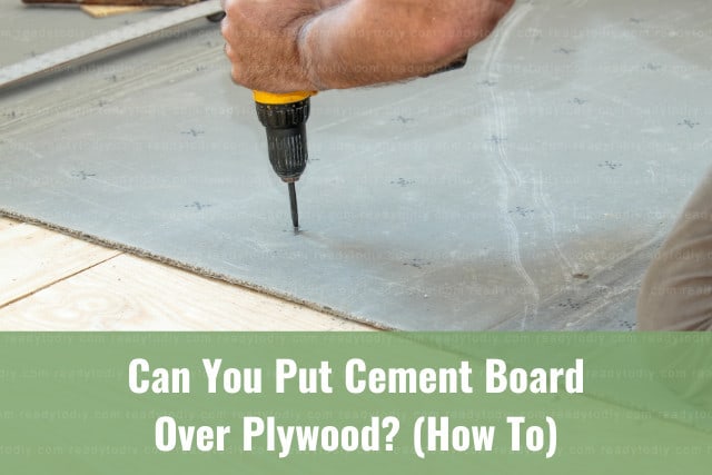 fixing the cement board