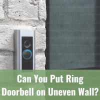 Camera doorbell by front door