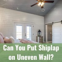 White shipplap wall