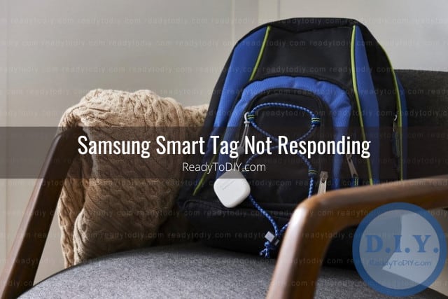 White smart tag in the bag