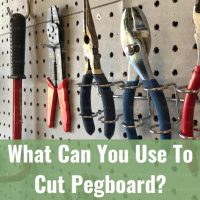 tools to cut pegboard