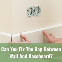Fixing the baseboard below the wall