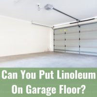 Plain flooring of garage