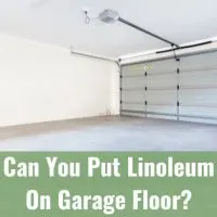 Plain flooring of garage