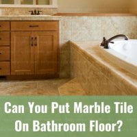 Clean Marble Tile bathroom