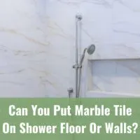 Clean modern marble tile shower