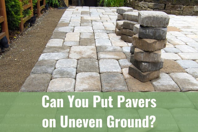 putting paver rock on the ground