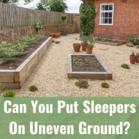 Sleepers with plants and grass