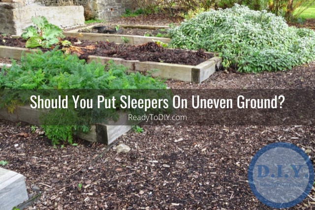 Sleepers with plants and grass