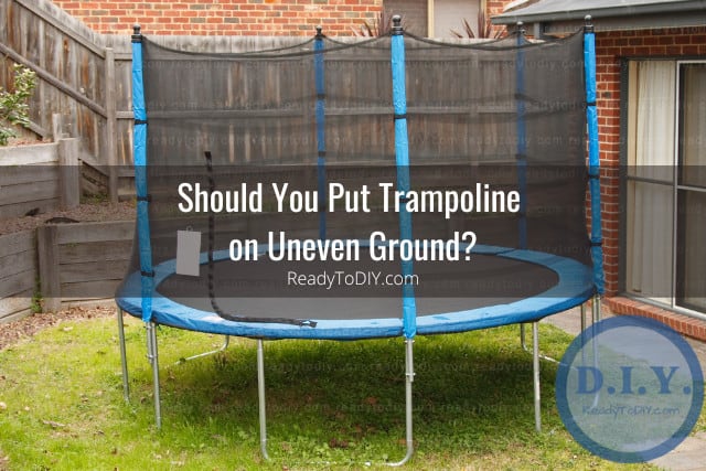 Trampoline in the outdoors