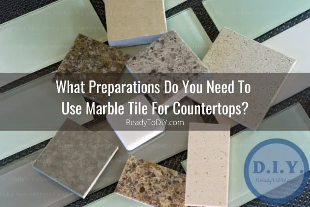Clean Marble tile in countertops