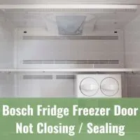 Inside of the fridge freezer