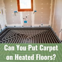 Floor with heated floor