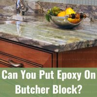 Clean countertops with epoxy