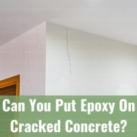 Painting broken or cracked concrete