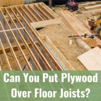 Installing plywood floor