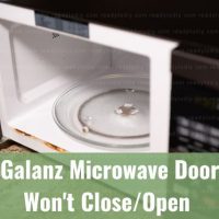 Open microwave door