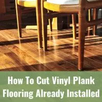 Vinyl plank under dining room table