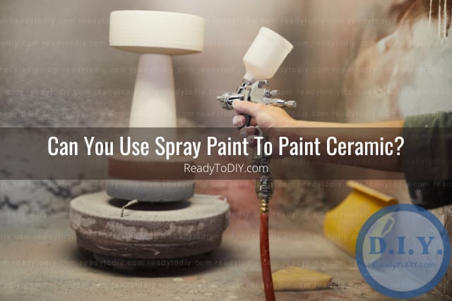 Putting paint in ceramic