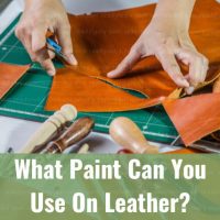 Painting in leather