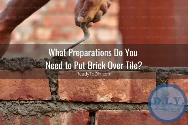 Man putting bricks