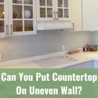 Clean countertops in the kitchen