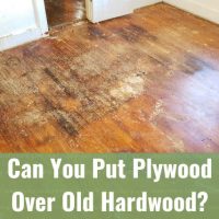 Old hardwood flooring
