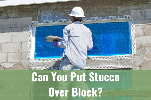 Man installing stucco