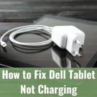 Charging the tablet