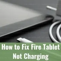 Charging the tablet